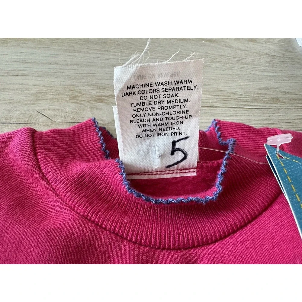 Oshkosh VINTAGE Baby B'gosh sweatshirt NEW Tags Size‎ 12 months PINK
